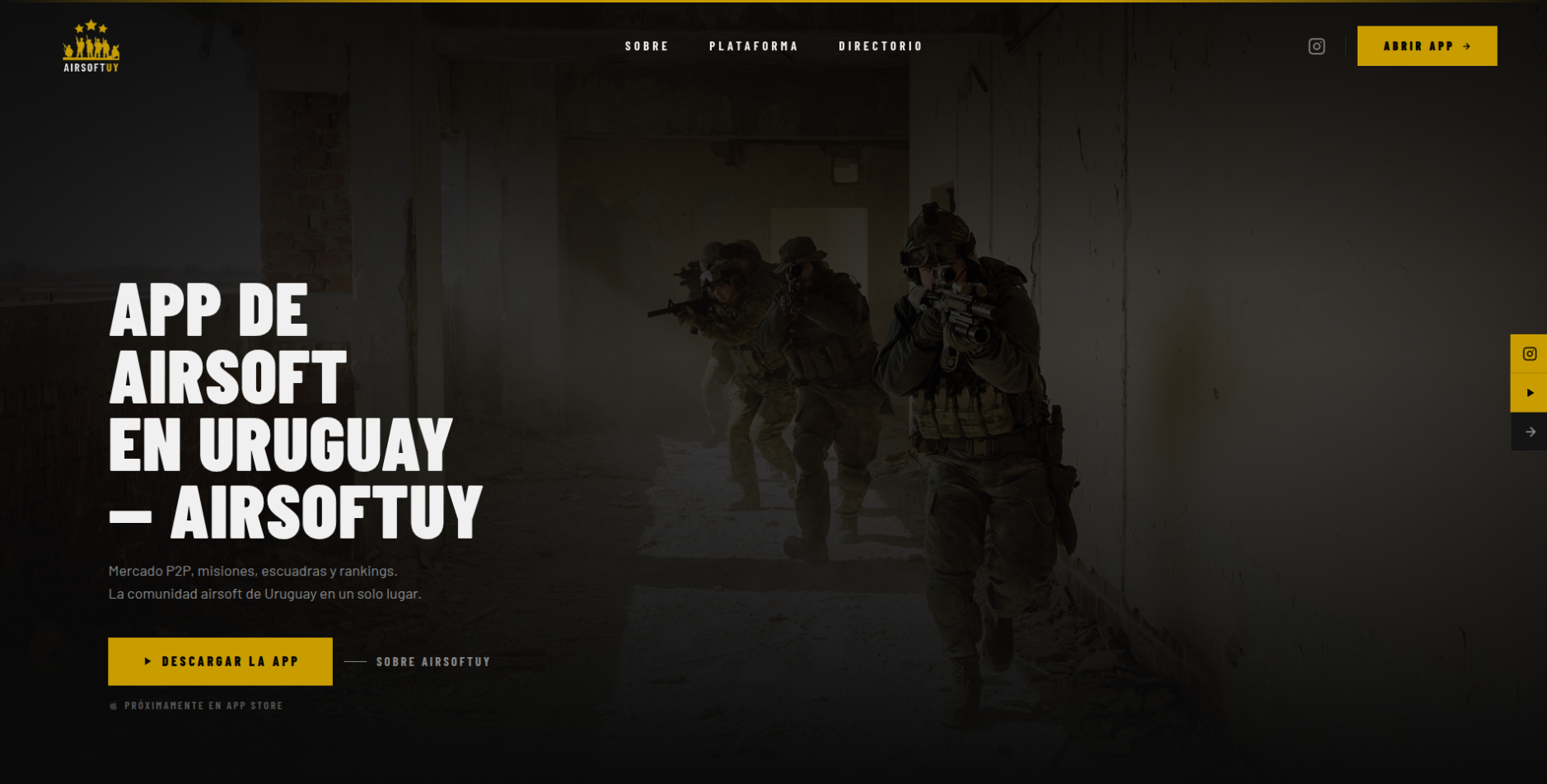 AirsoftUY - App web para la comunidad de airsoft en Uruguay